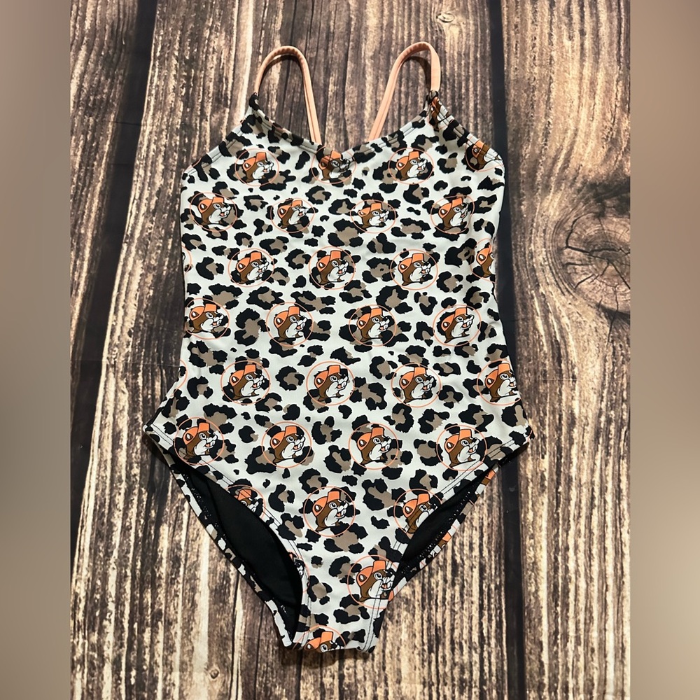 Buc-ee’s Leopard Swimsuit Youth Small